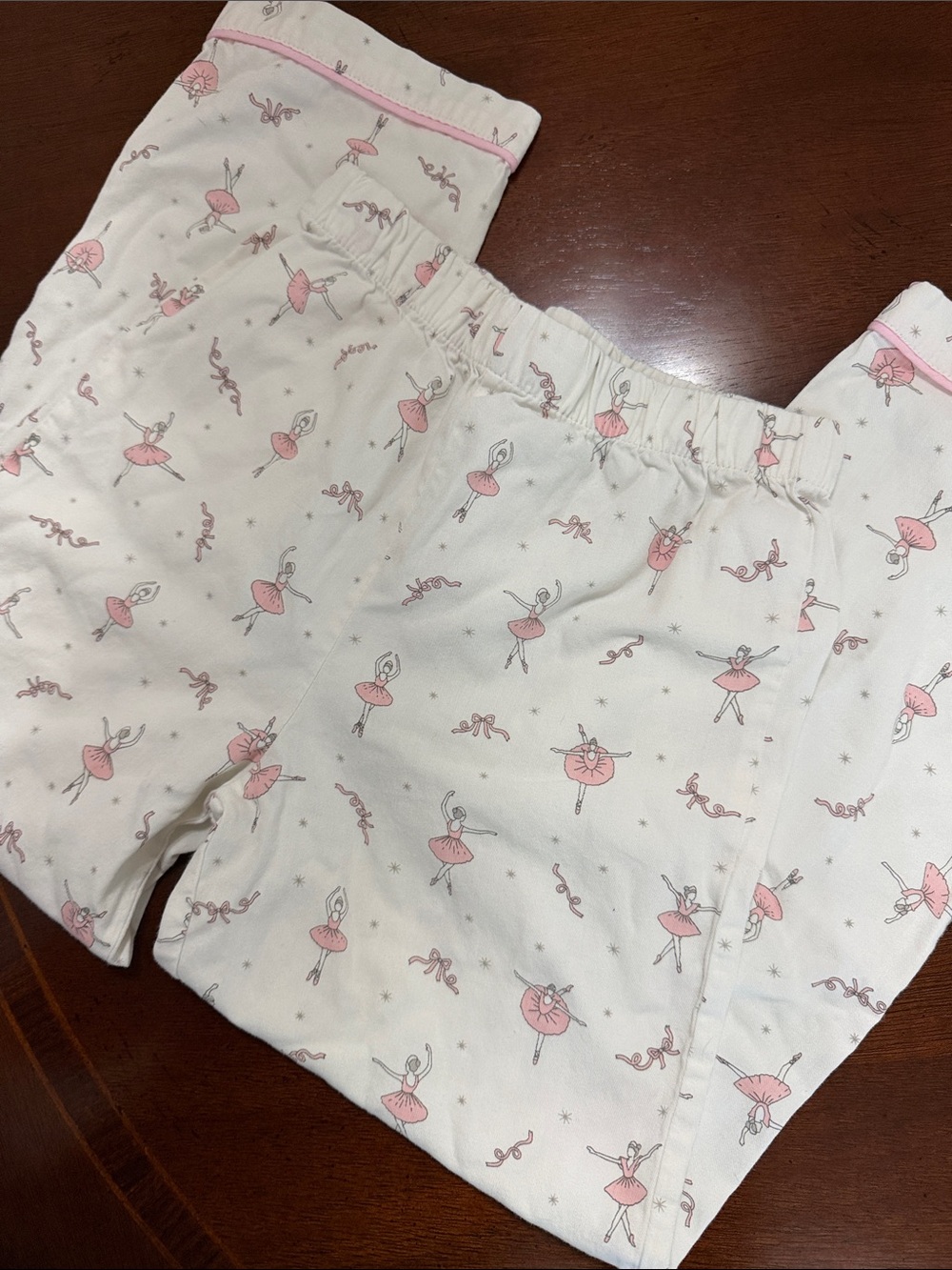 Petite Plume Kid's Twill Pajama Set- Sugar Plum Fairy Ballerina 8 - Picture 5 of 6